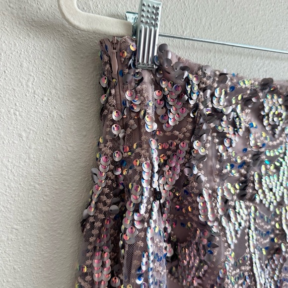 NEW Zara Sequin Midi Skirt Size Medium - Picture 11 of 13